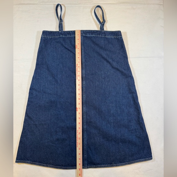 NWT Madewell Women’s Casual Blue Denim Adjustable Dress - Picture 3 of 9